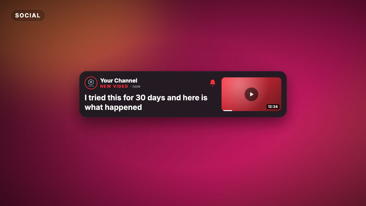 New Video Notification