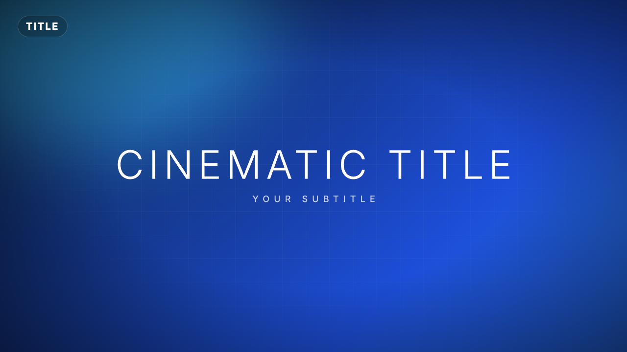 Cinematic Blur Title