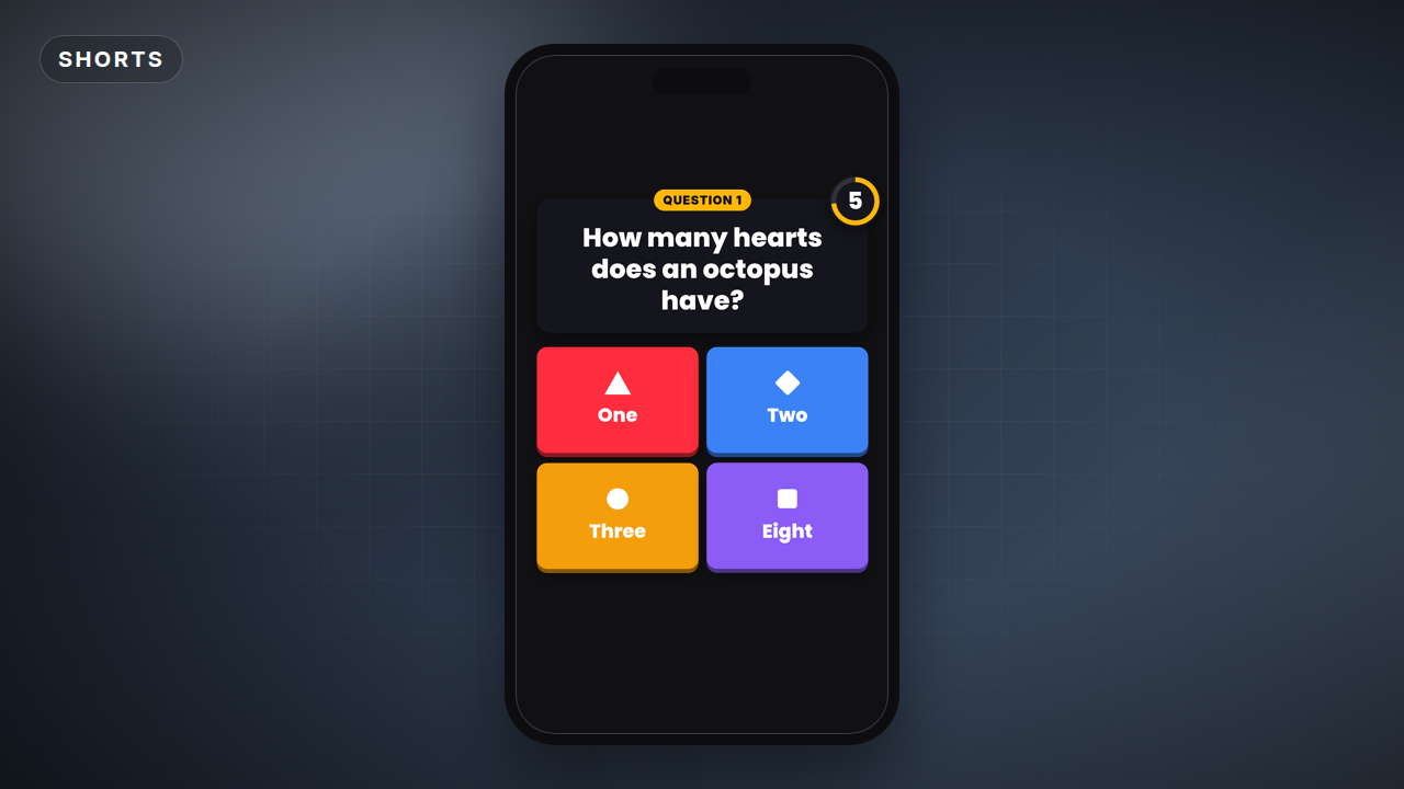 Four Answer Quiz Game