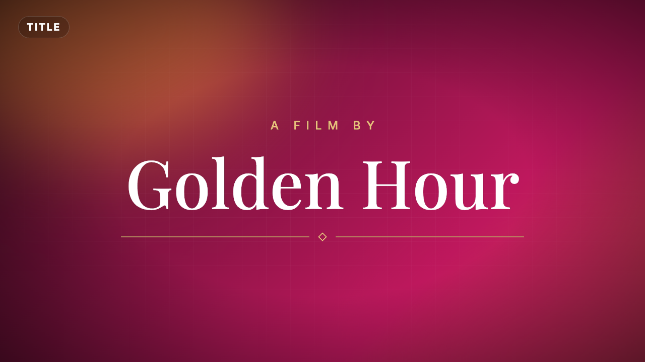 Elegant Serif Title