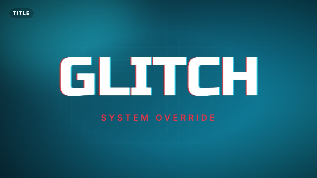 Glitch Title