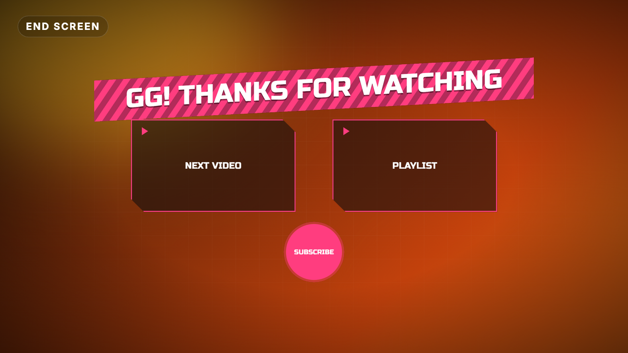 Gaming End Screen