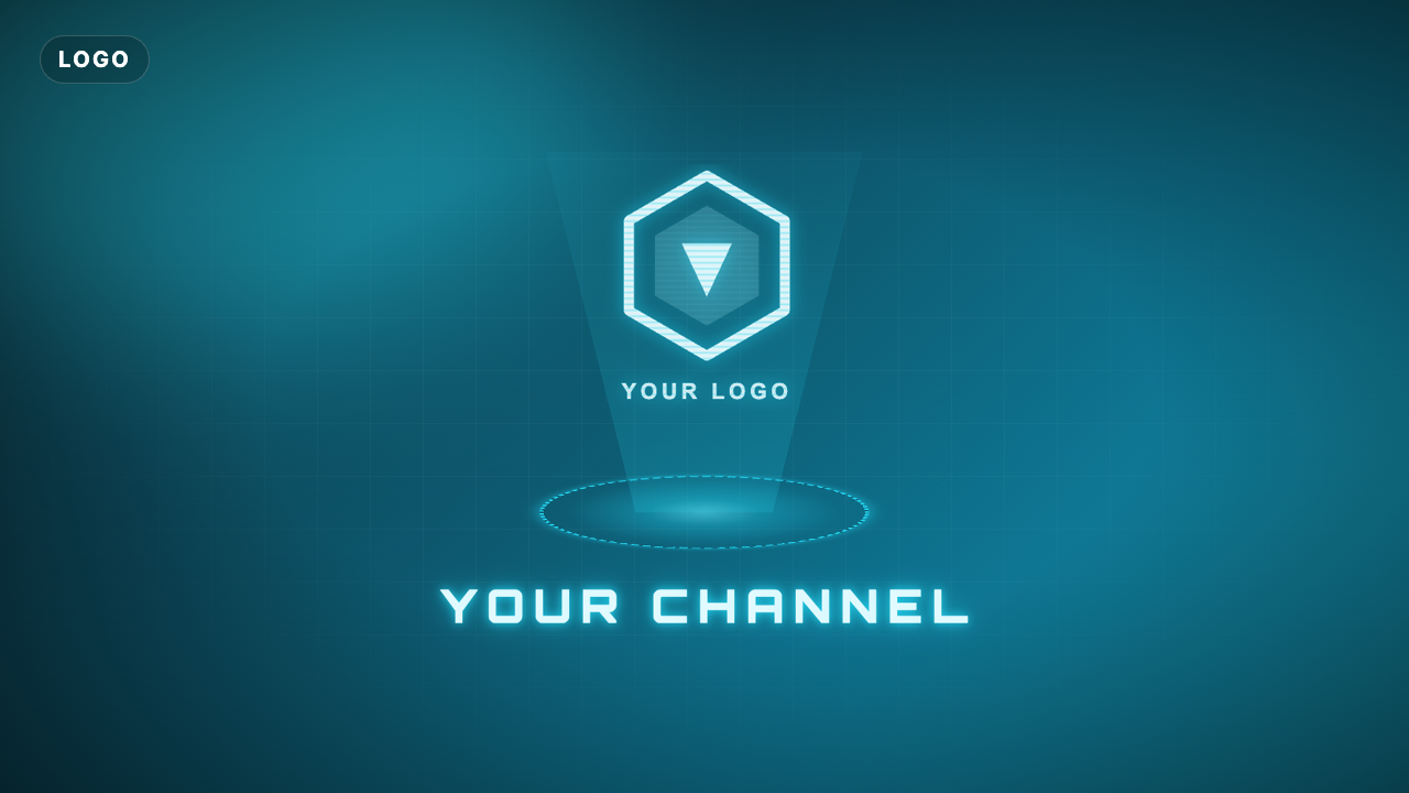 Hologram Scan Logo Reveal