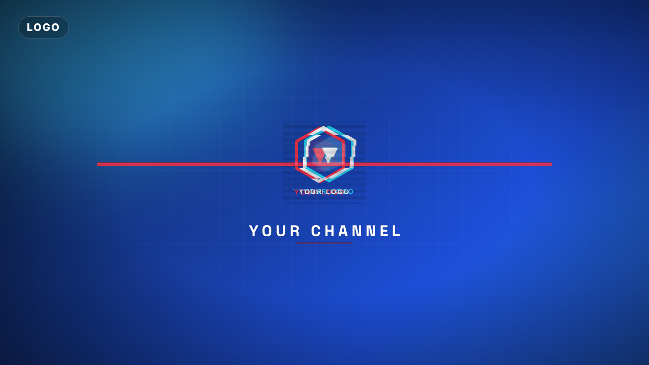 Glitch Logo Reveal