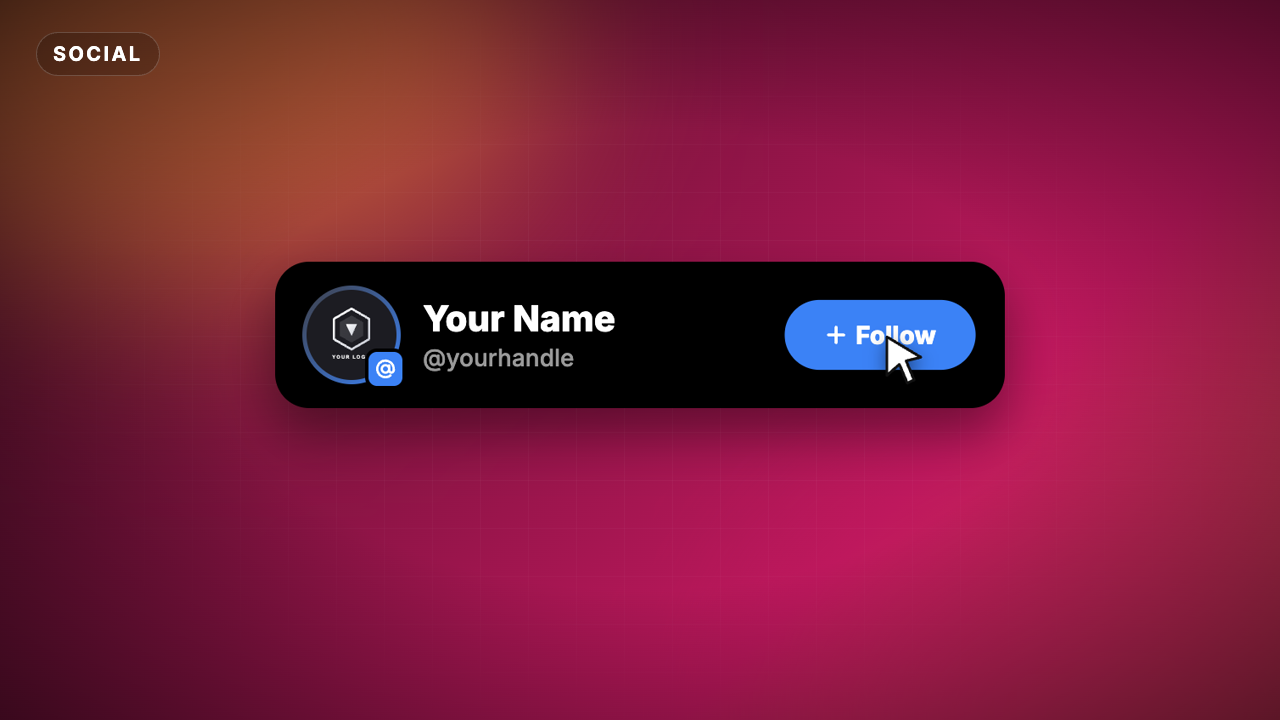 X Follow Card