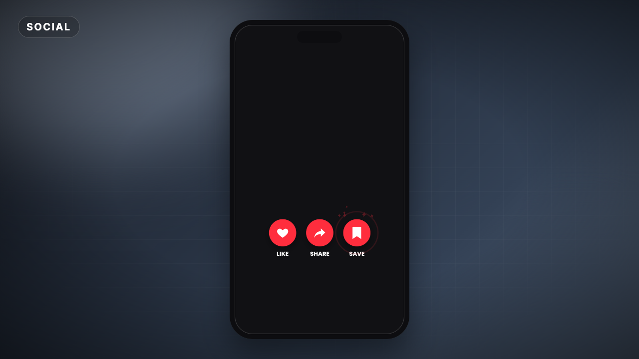 Like Share Save Buttons