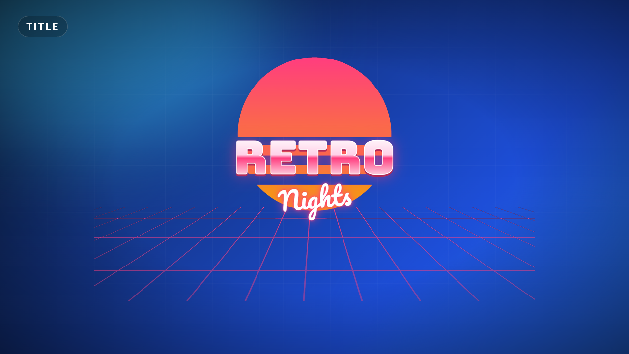 Retro 80s Title