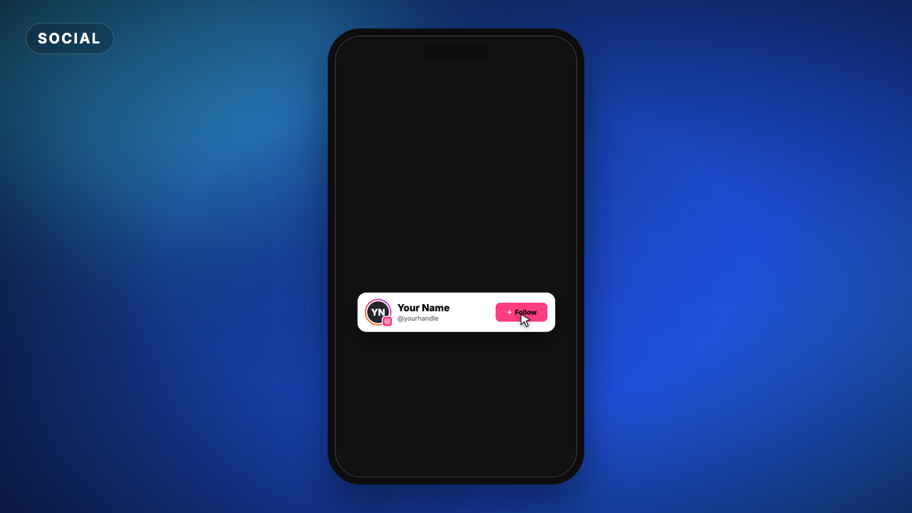 Instagram Follow Card