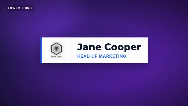 Corporate Lower Third