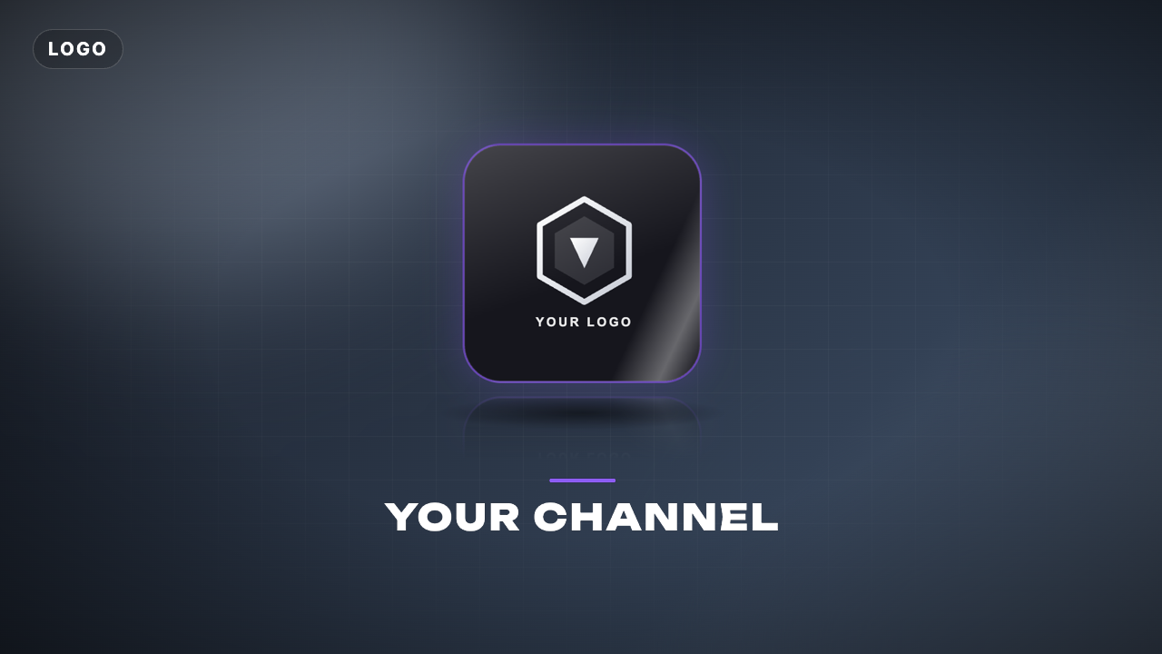 3D Card Flip Logo Reveal