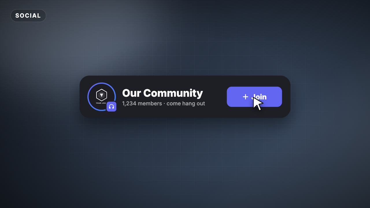 Discord Server Invite Card