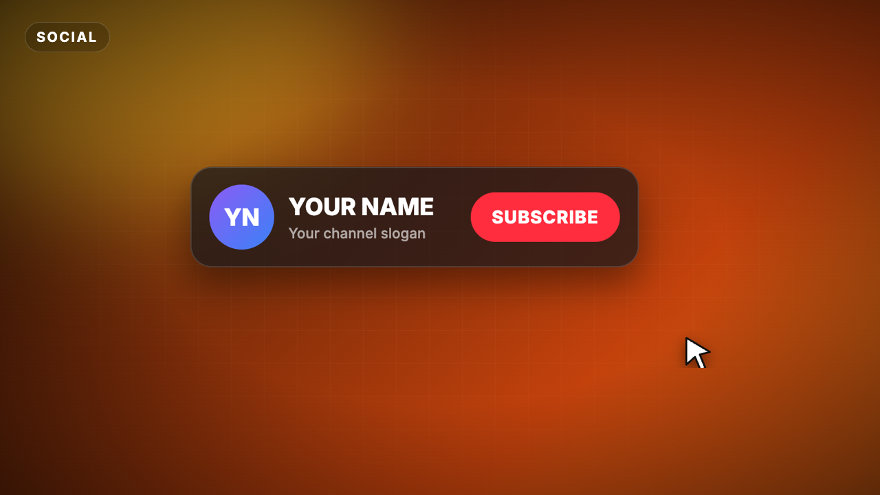 Glass Subscribe Card