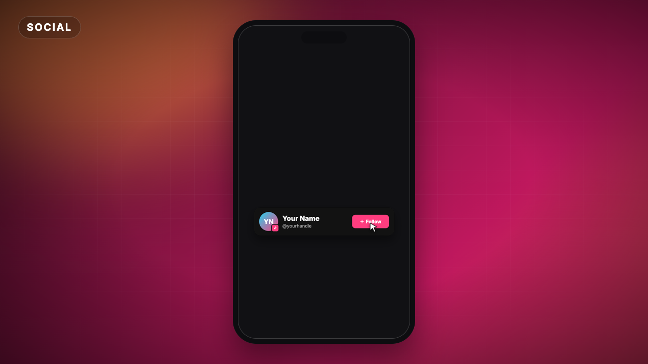 TikTok Follow Card