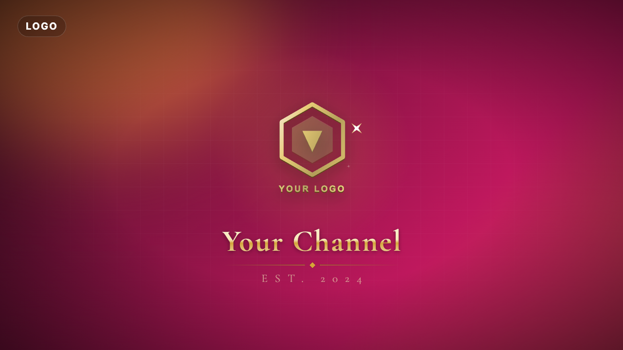 Gold Shimmer Logo Reveal